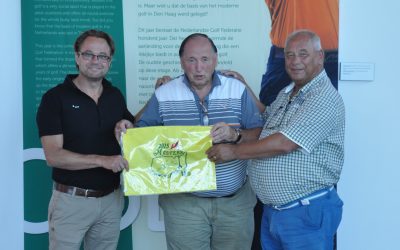 Society of Sports Friends DE 144 donates Masters flag