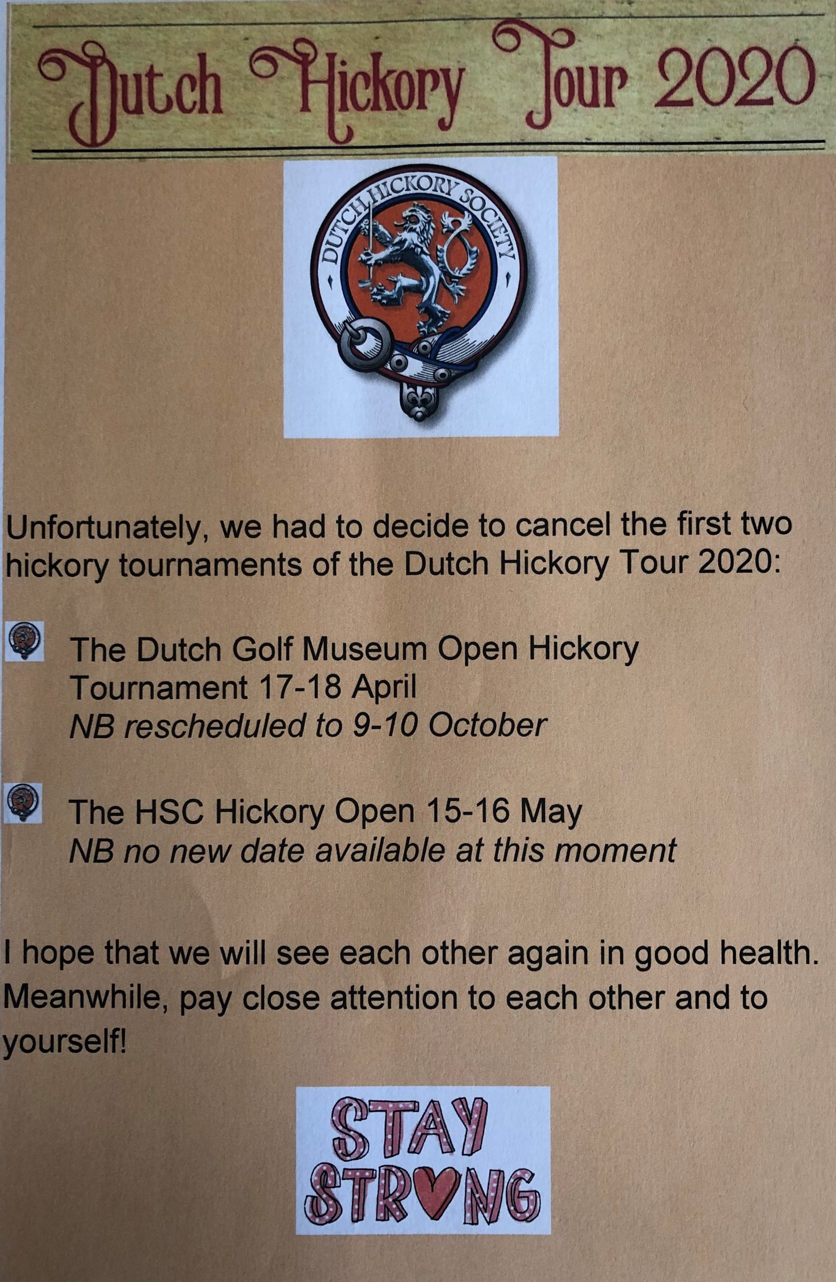 Hickory Tournament 18 April 2020